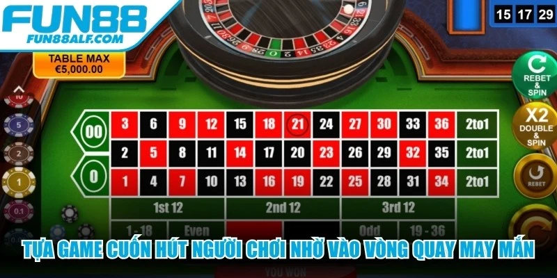 Tựa game cuốn hút người chơi nhờ vào vòng quay may mắn kỳ diệu